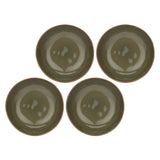 Set 4 piatti fondi Concerto Rose & Tulipani stoneware grigio tortora 21 cm