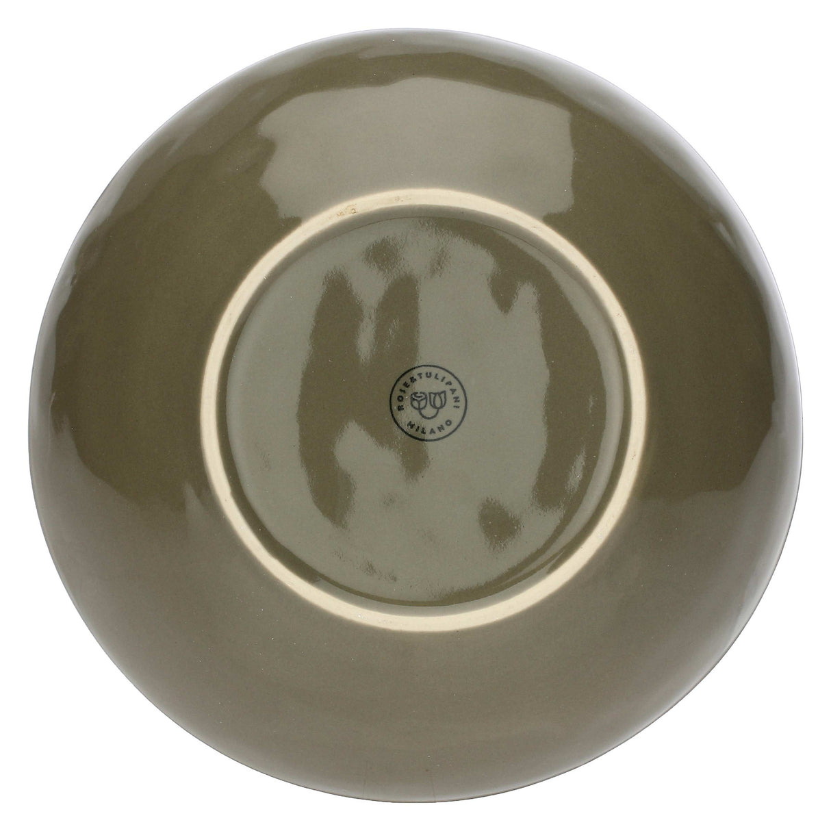 ROSE &amp; TULIPS Concerto Deep Plate Dove Gray 21cm Set 4 Pieces Stoneware