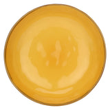 ROSE &amp; TULIPS Concerto Deep Plate Ocher 21cm Set 4 Pieces Stoneware
