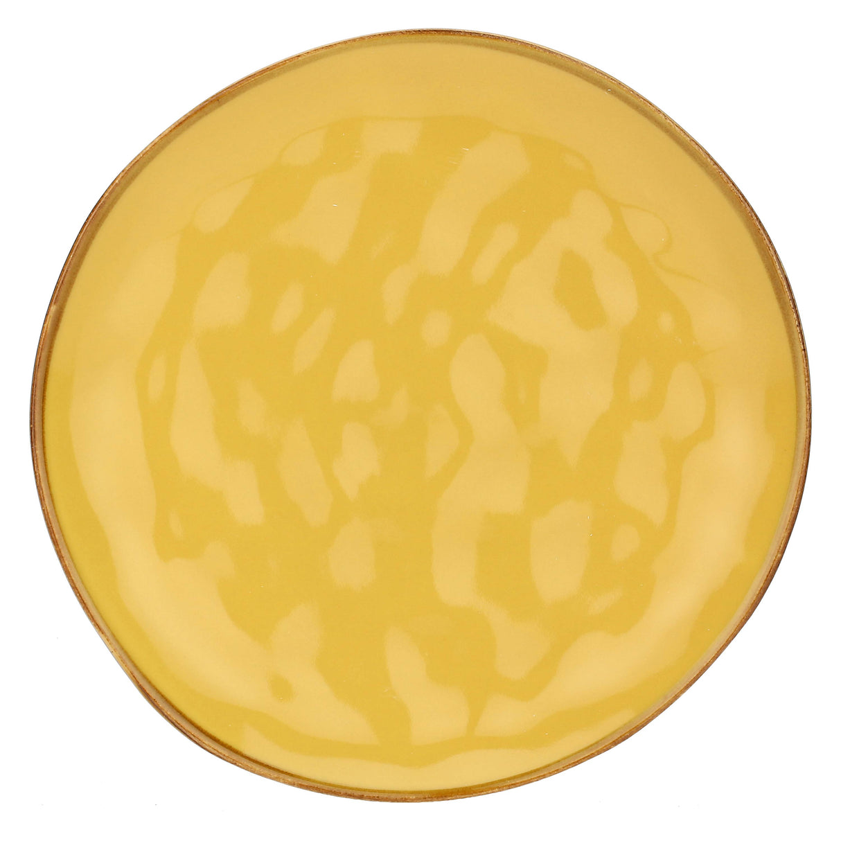ROSE &amp; TULIPS Concerto Ocher Fruit Plate 20cm Set 4 Pieces Stoneware