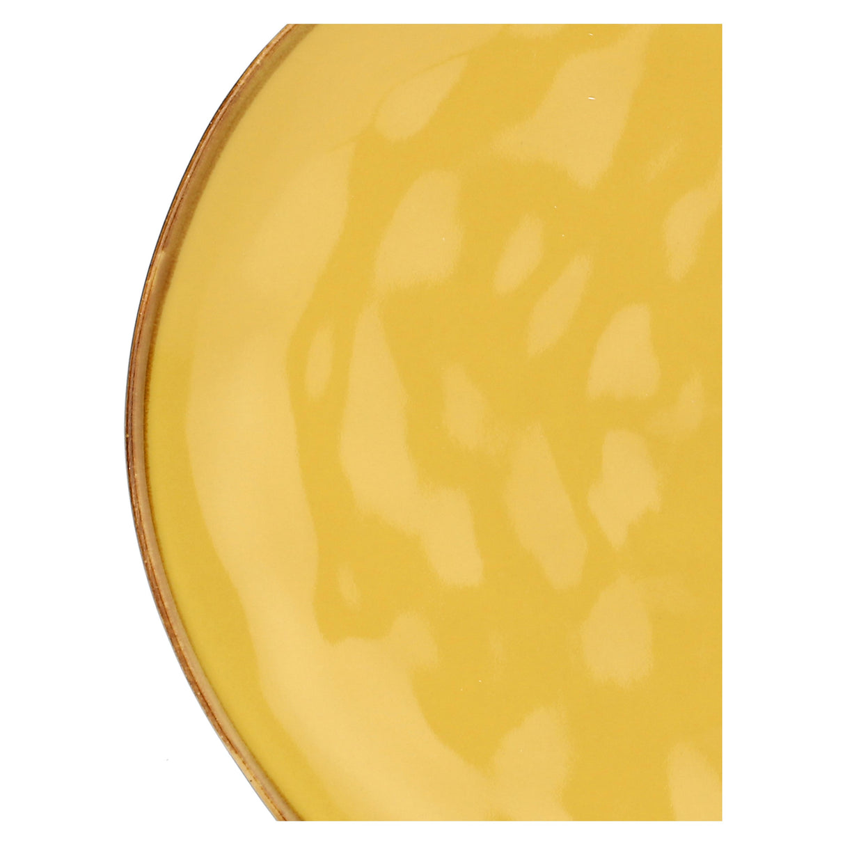 ROSE &amp; TULIPS Concerto Ocher Fruit Plate 20cm Set 4 Pieces Stoneware