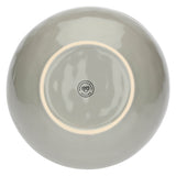 ROSE & TULIPANI Concerto Piatto Fondo Grigio Perla 21cm Set 4 Pezzi Stoneware
