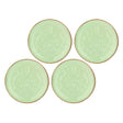 Set 4 piatti frutta Concerto Rose & Tulipani stoneware verde 20 cm