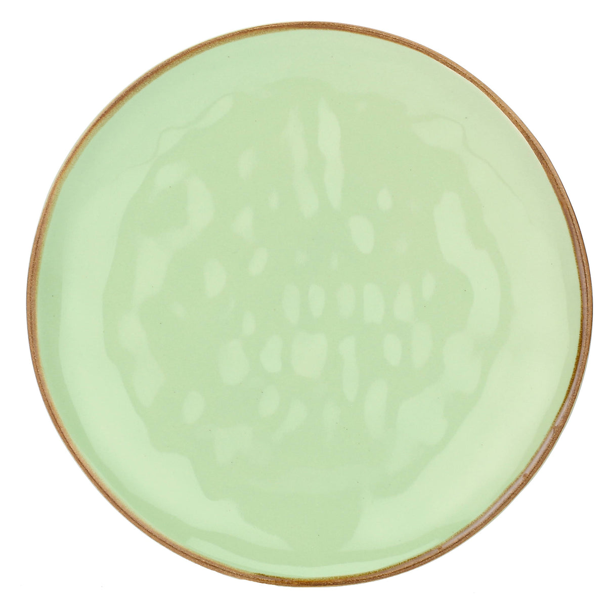 ROSE &amp; TULIPS Concerto Green Tea Fruit Plate 21cm Set 4 Pieces Stoneware