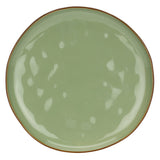 ROSE & TULIPANI Concerto Piatto Piano 27cm Verde Oliva Set 4 Pezzi Stoneware