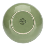 ROSE & TULIPANI Concerto Piatto Fondo 21cm Verde Oliva Set 4 Pezzi Stoneware