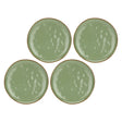 Set piatti frutta Concerto Rose & Tulipani stoneware verde oliva 20 cm