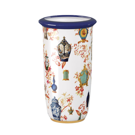Portaombrelli Legacy Palais Royal in porcellana decorata blu 48 cm