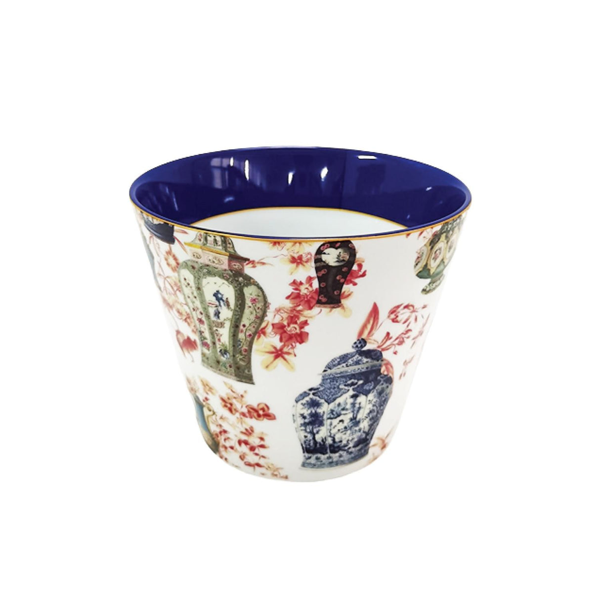 Vaso candela Legacy Palais Royal in porcellana decorata 15 cm
