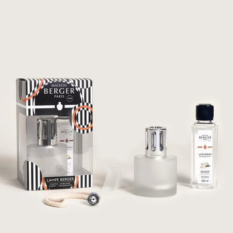 Lampada catalitica Lampe Berger Illusion in vetro bianco gelido 250 ml