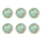 Set 6 piatti frutta Reef Brandani in melamina celeste 21,5 cm