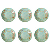 Set 6 piatti fondi Reef Brandani in melamina celeste 21 cm