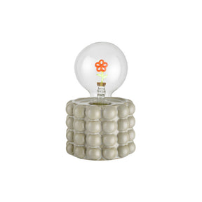Lampada da tavolo Bubble Montemaggi in ceramica grigia 17 cm
