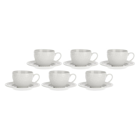 Set 6 tazze tè Sognante La Porcellana Bianca in porcellana 350 ml