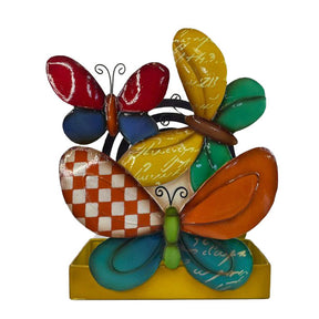 Porta zampirone Farfalle Palais Royal in metallo decorato 16x19 cm