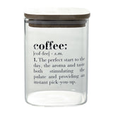 VILLA D'ESTE HOME TIVOLI Victionary Coffee Container Jar 1L Glass with Bamboo Lid