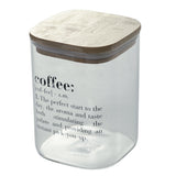 VILLA D'ESTE HOME TIVOLI Victionary Coffee Container Jar 1L Glass with Bamboo Lid