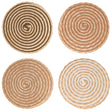 Set 4 tovagliette tonde Villa D'Este Spiral Chocolate diametro 38 cm