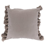 VILLA D'ESTE HOME TIVOLI Cushion with Nude Tassels 45x45cm 100% Cotton