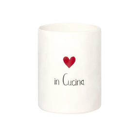 Portautensili Simple Day in gres 14x18 cm per cucina
