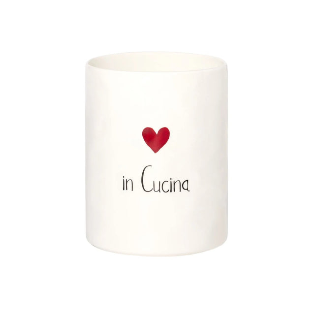 Portautensili Simple Day in gres 14x18 cm per cucina