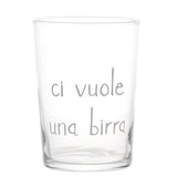 SIMPLE DAY Bicchieri Birra Ci Vuole una Birra Set 6 Pezzi 500ml Vetro