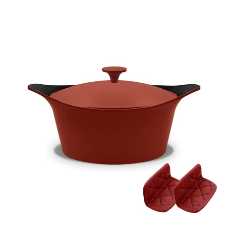 Casseruola L'Incredibile Cocotte Cookut in metallo rosso 24 cm