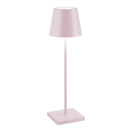 Lampada da tavolo Poldina Pro Zafferano in alluminio LED 38 cm