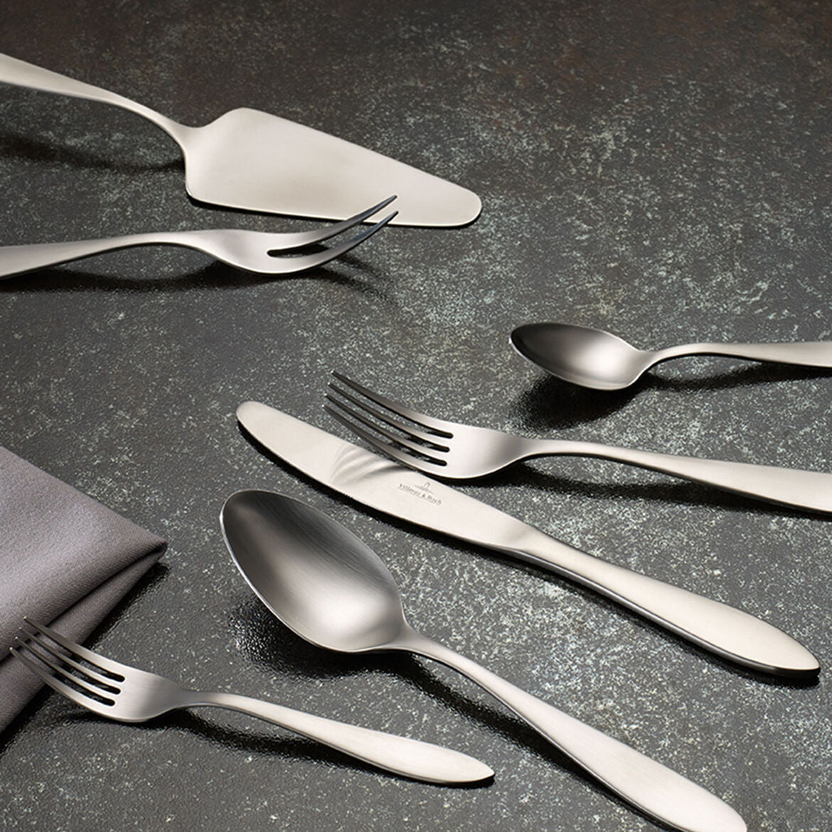 VILLEROY & BOCH Arthur Spazzolato Servizio Tavola Posate Set 68 Pezzi Acciaio Inox