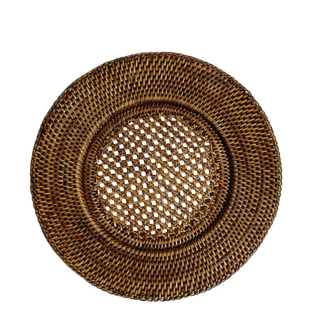 Sottopiatto Village Simple Day in rattan naturale intrecciato 35 cm