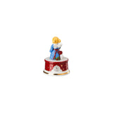 HUTSCHENREUTHER Canti di Natale Carillon di Natale Piccolo 9x12,5cm Porcellana