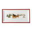 Piatto rettangolare Happy Wintertime Hutschenreuther in porcellana 36x18 cm