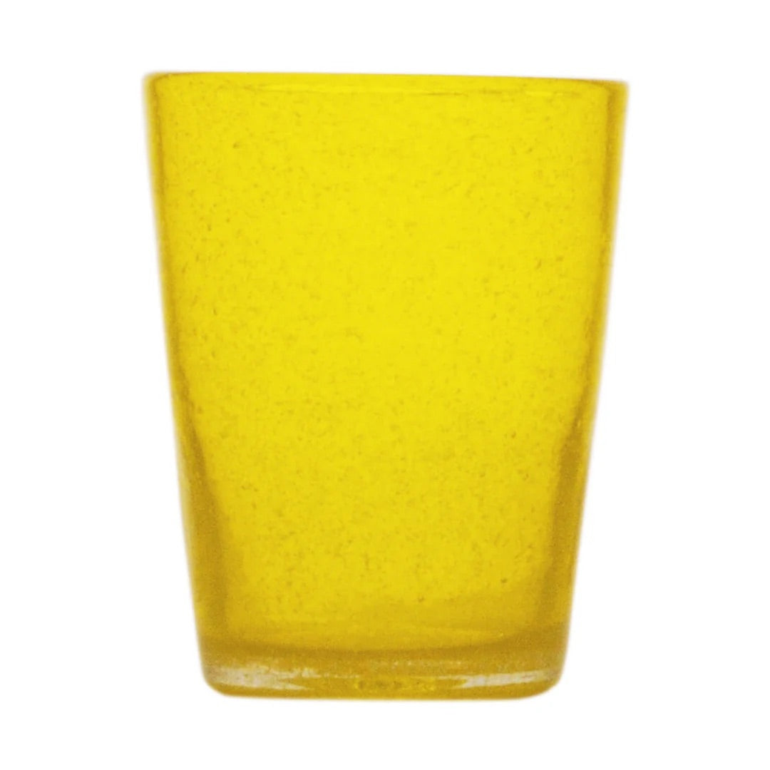 MEMENTO Bicchieri Acqua Colorati Amalfi Set 6 Pezzi 250ml Pasta di Vetro