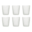 Set 6 bicchieri acqua Memento in pasta di vetro colorata 250 ml