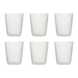 Set 6 bicchieri acqua Memento in pasta di vetro colorata 250 ml