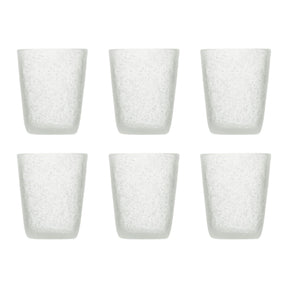 Set 6 bicchieri acqua Memento in pasta di vetro colorata 250 ml