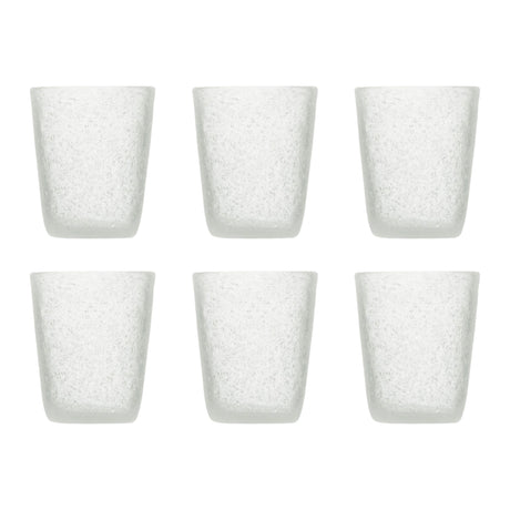 Set 6 bicchieri acqua Memento in pasta di vetro colorata 250 ml