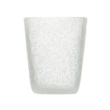 MEMENTO Bicchieri Acqua Monocolore Bianco Trasparente Set 6 Pezzi 250ml Pasta di Vetro
