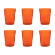 Set 6 bicchieri acqua Memento in pasta di vetro colorata 250 ml