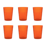 Set 6 bicchieri acqua Memento in pasta di vetro colorata 250 ml