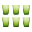 Set 6 calici acqua Memento in pasta di vetro colorata 250 ml