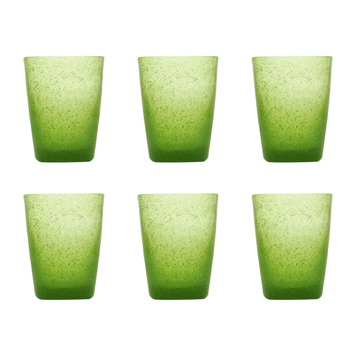 Set 6 calici acqua Memento in pasta di vetro colorata 250 ml