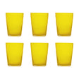 Set 6 bicchieri acqua Memento in pasta di vetro colorata 250 ml
