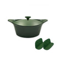 Cocotte L'Incredibile Cookut in metallo verde felce 33 cm