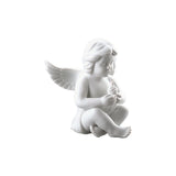 ROSENTHAL Statuina Figurina Angelo con Torta 10x9cm Porcellana