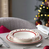 VILLEROY & BOCH Toy's Delight Specials Piatto Fondo Set 6 Pezzi Bianco Rotondo 23cm Tavola Natale