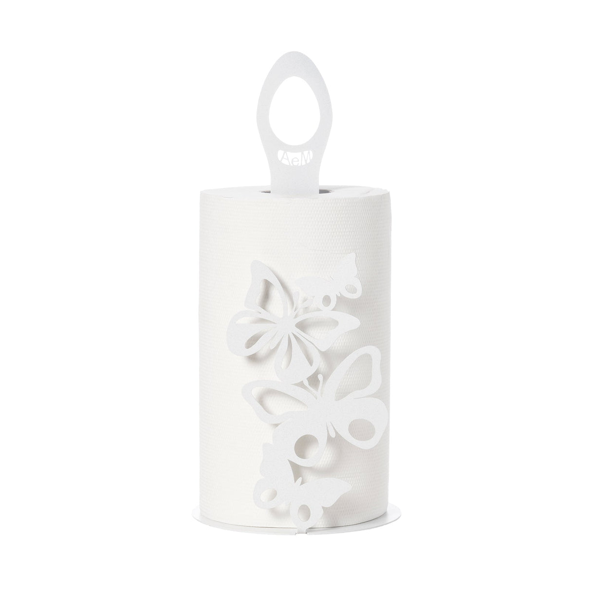 ARTI & MESTIERI Porta Rotoli Farfalloso Bianco Marmo