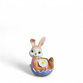 Coniglietto pasquale Goebel in ceramica decorata altezza 7 cm