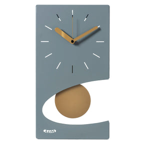 Orologio da parete Eclipse Arti e Mestieri in metallo design moderno 50 cm