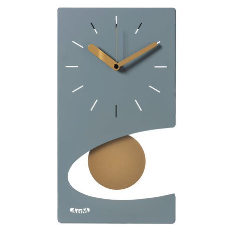Orologio da parete Eclipse Arti e Mestieri in metallo design moderno 50 cm